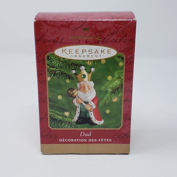 2000 Hallmark Dad Keepsake Handcrafted Holiday Christmas Ornament - Picture 1 of 8